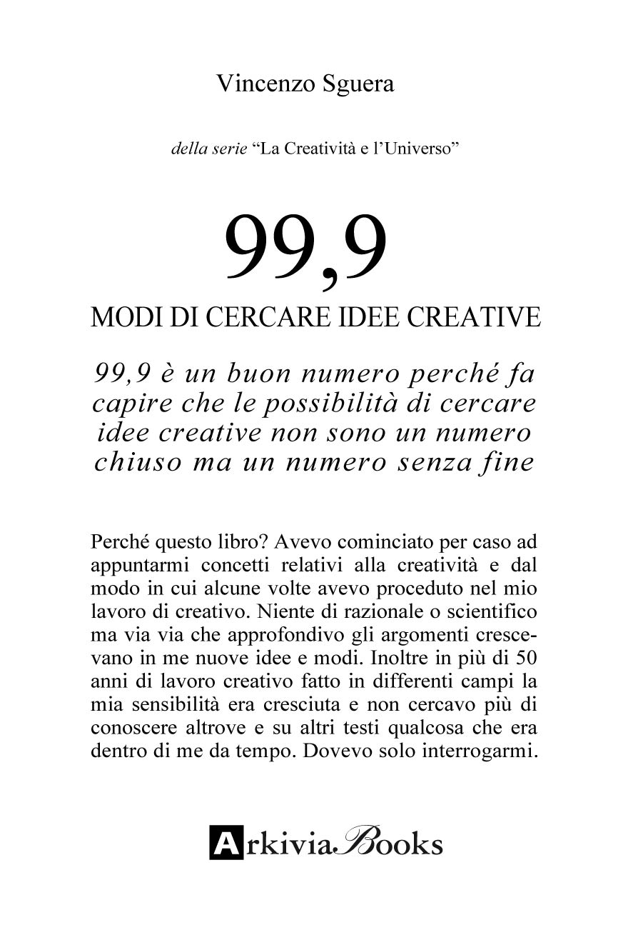 58 - 99,9 MODI DI CERCARE IDEE CREATIVE